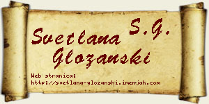 Svetlana Gložanski vizit kartica